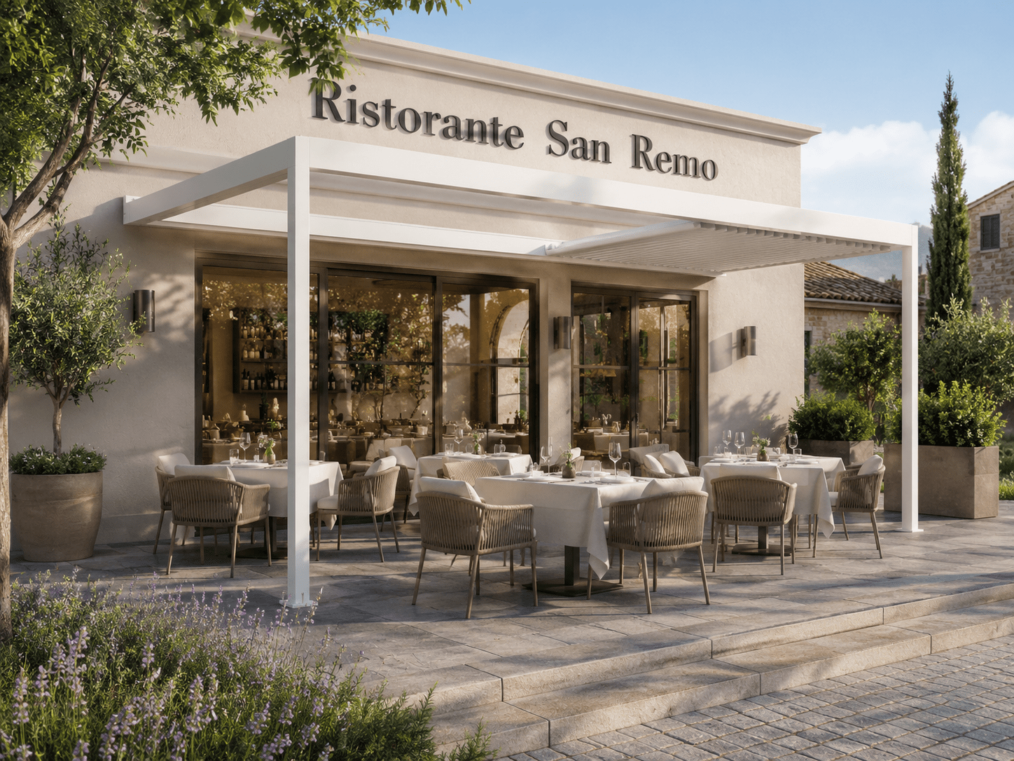 AirCube Open: Lamellendach-Pergola mit Cabriofunktion